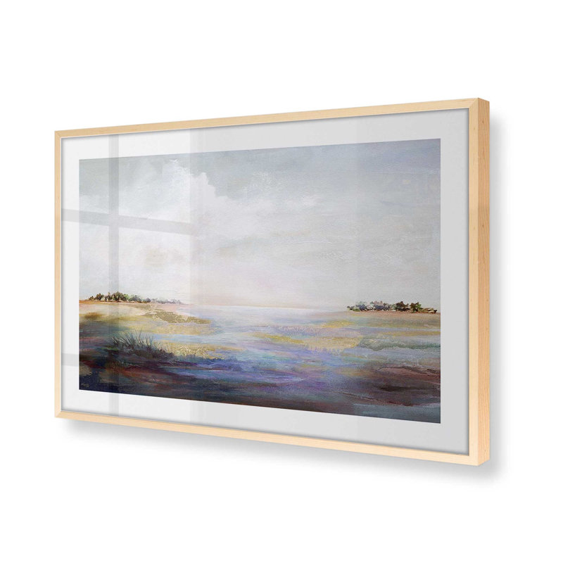 «Whispering Reverie», impression encadrée sur papier par Karen Hale, H 9 po x l 11 po x P 1,25 po, Érable brut