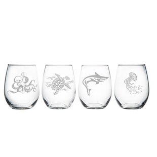 Creative dolphin red wine goblet starfish seahorse beer glass transparent  red wine glass wine glass bar counter home restaurant
