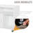Printer Stand, Home Office Mobile Cabinet With Caster Wheels, 2 Locking Breaks and Drawer