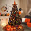 Easy Set-Up Lighted Spruce Black Christmas Tree-830510861