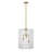 Torrix 3-Light Pendant in Warm Brass-197848003