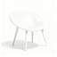 3 Pieces Bistro Set Outdoor with Stackable Garden Chairs All Weather PP Chair and Table Sets for Deck Balcony Poolside (White)