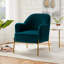 Chaise contemporaine Cleo de 26 po de largeur avec accoudoirs encastrés-1045565054