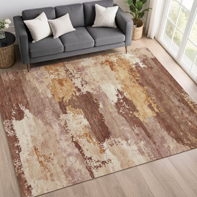 Tapis abstrait lavable à la machine de qualité supérieure Mayfield AMF2372