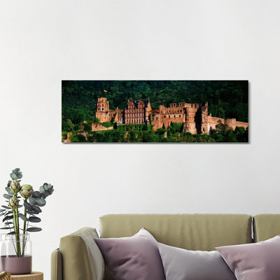 Heidelberg Castle, Heidelberg, Baden-Wurttemberg, Germany by Panoramic Images - Wrapped Canvas Panoramic Print