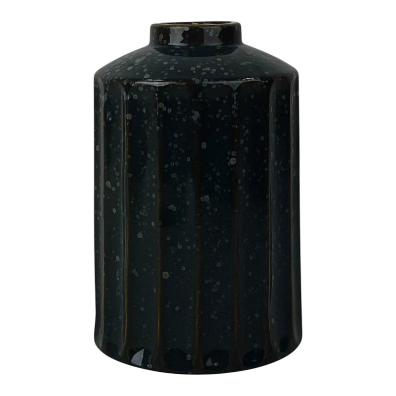 Glossy Vase 18cm, 22cm H x 15cm W x 15cm D