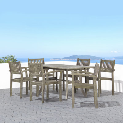 Ensemble de table et chaises empilables Hakan