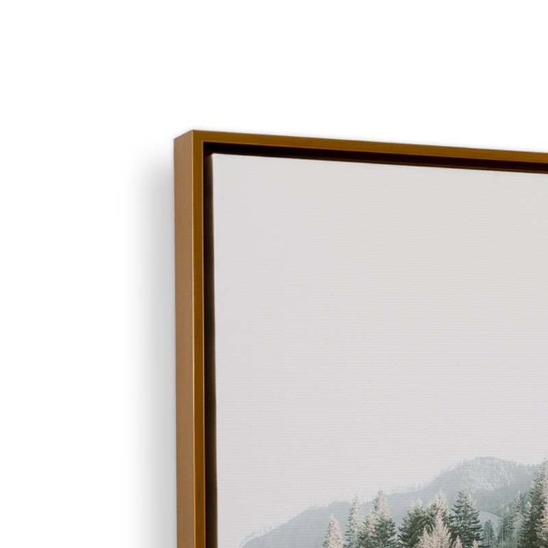 «Tranquil Journeys on Canvas» par Krista Mosakowski, Cadre flottant or poli, H 38 po x l 26 po