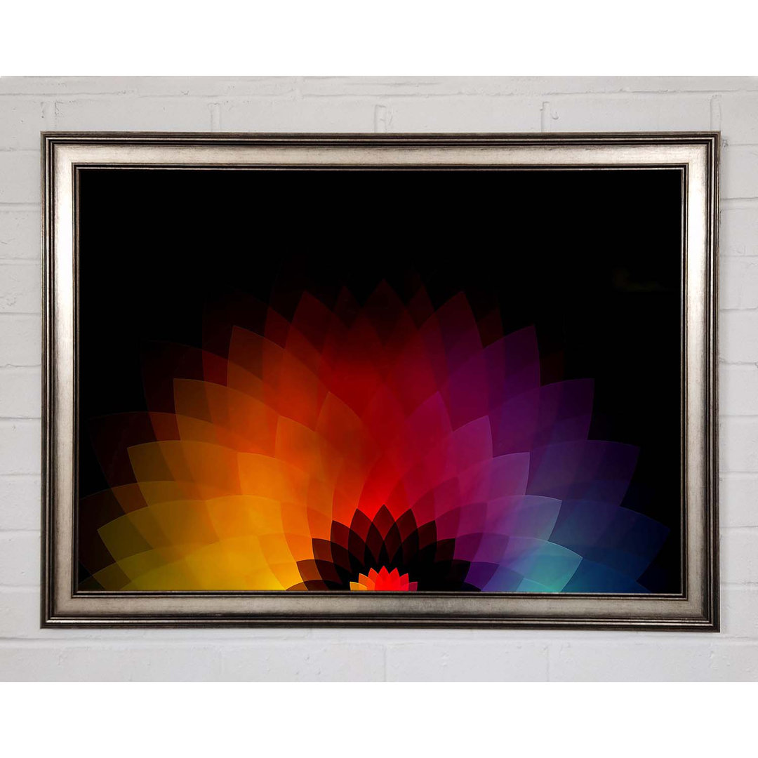 Gerahmtes Wandbild Rainbow Pyramids