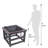 Hafer Square Steel Wood Burning Fire Pit