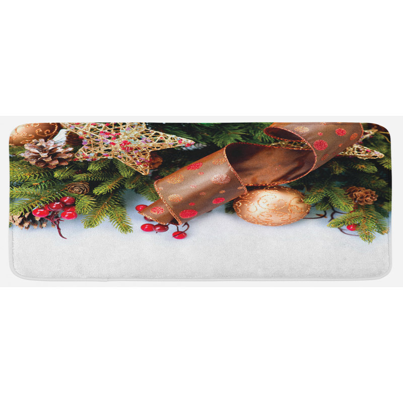 Rustic Synthetic Kitchen Mat