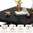 3-Piece Modern Style Dining Table Set, Space-saving Dinette Set For Kitchen, Dining Room, Small Space, Small Bar Table Set Of 3 With Particle Board Top, Metal Frame And Built-in Storage Rack-1923965014