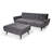 83.86" Wide Reversible Sleeper Sofa & Chaise with Ottoman-595483239