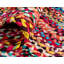 Tapis jaune / rose en coton tressé à la main Marcantel-1735709314