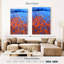 Coquelicots orange et bleus Avery-108243814