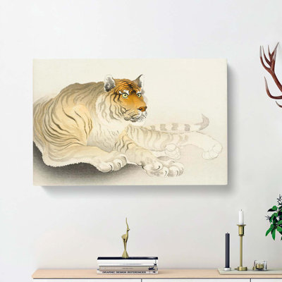 Tiger by Ohara Koson - Wrapped Canvas