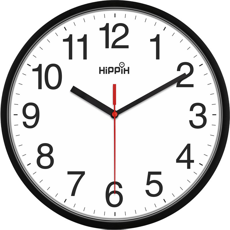 Horloge murale noire HIPpiH