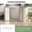 10x8 Feet White Color Outdoor Garden Shed Aluminum Alloy Frame With Hinge Door And Foundation