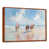 Toile avec cadre flottant brun