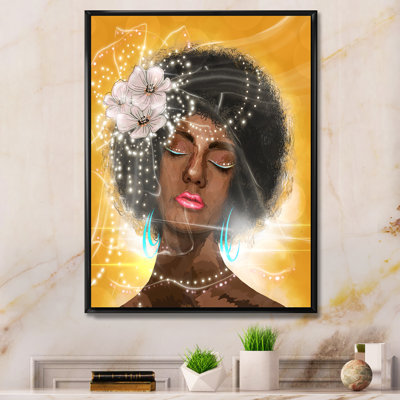 Portrait d'une femme afro-américaine II - sur