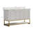 Fully Assembled 60" Luxury Style Bathroom Vanity Modern Exquisite Ceramic Rock Slab One Piece Bathroom Cabinet Double Sink Bathroom Combo Set-107760969