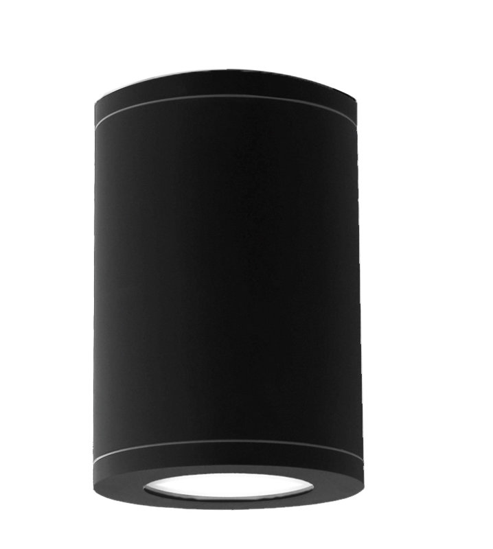 Tube LED Flush Mount, Black
