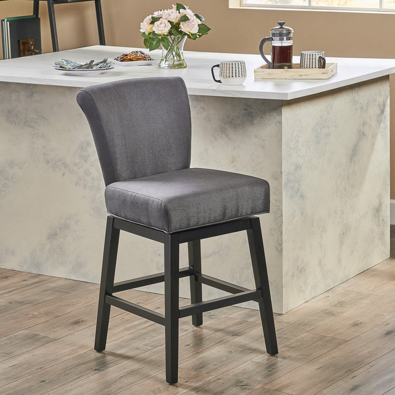 Tabouret de comptoir pivotant, Gris
