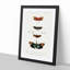 Moth Illustrations Pl.5 by Charles d' Orbigny - Picture Frame Painting Print-55581879-55581876