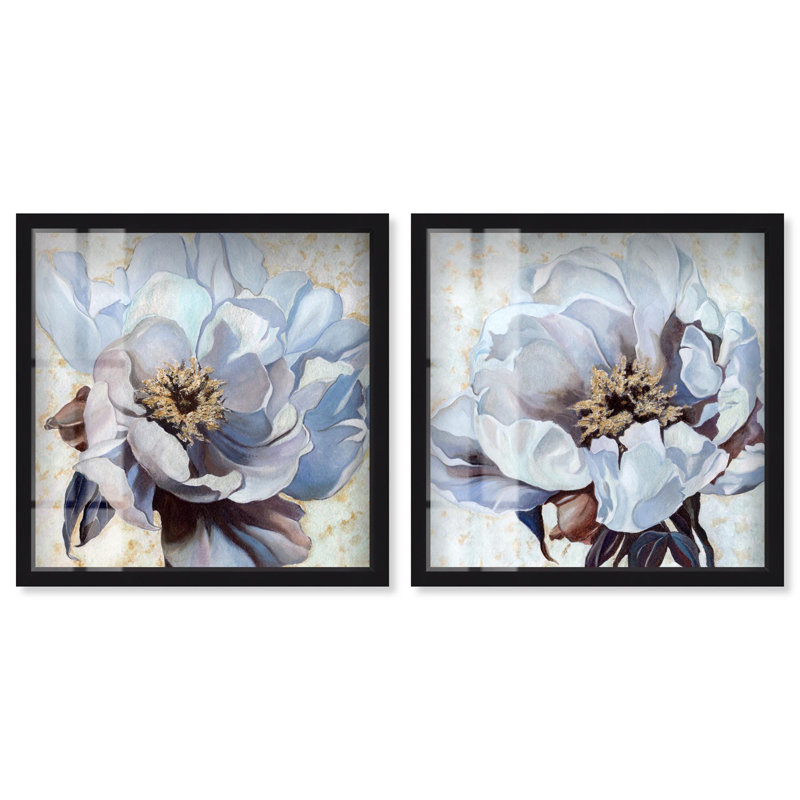 Peony Dream , H 13 po x l 13 po, Noir