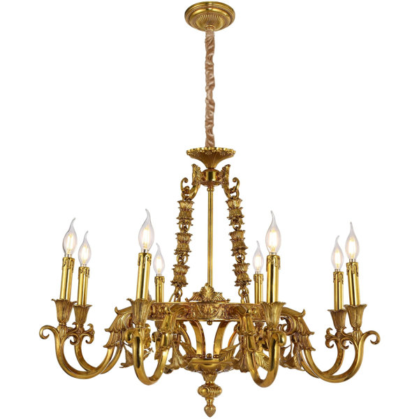 House of Hampton® Genualdi Glass Classic / Traditional Chandelier | Wayfair