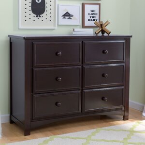 6 Drawer Double Dresser (ours is white)