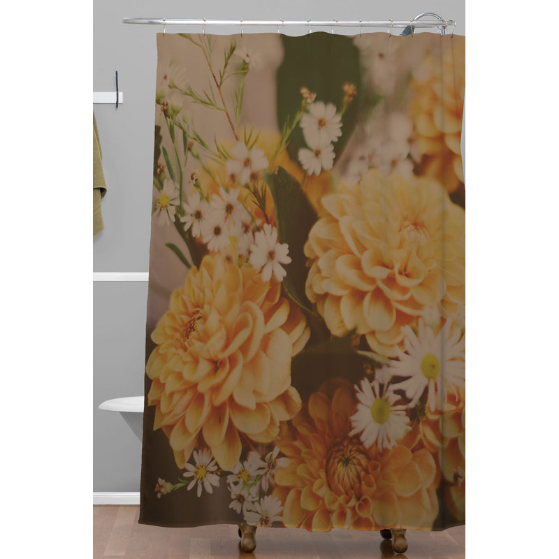 Rideau de douche simple automne floral