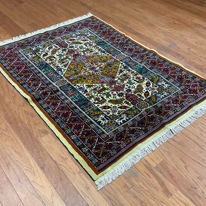 Tapis en laine noué à la main Bungalow Bungalow