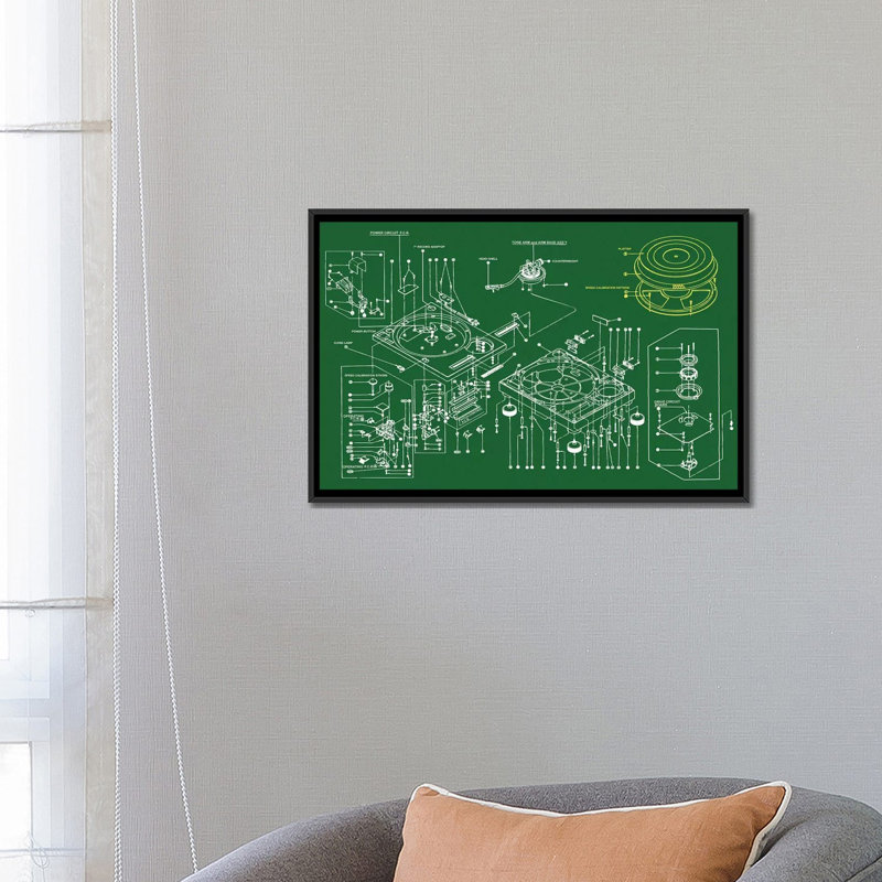«BN Tech 1200», impression sur toile, H 8 po x l 12 po x P 0,75 po, Toile avec cadre noir