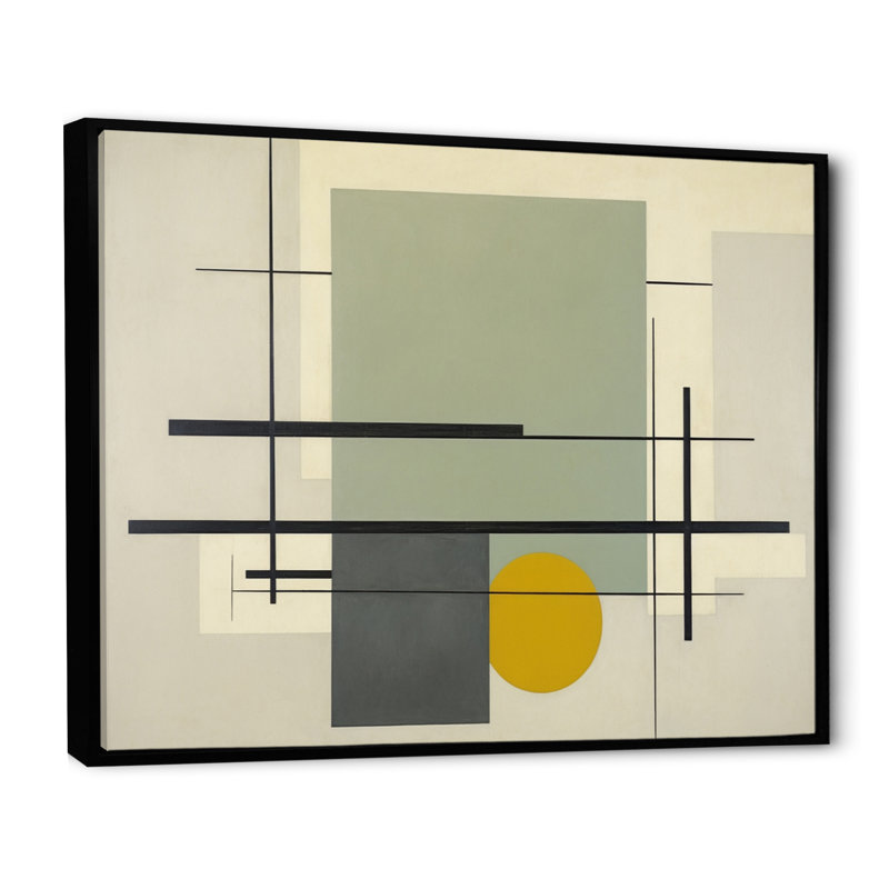 «Beige suprême», reproduction sur toile, Cadre flottant noir, H 24 po x l 32 po x P 1 po