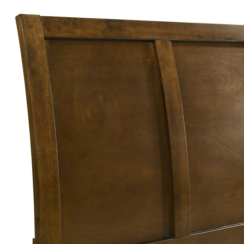 Lit simple en bois Bangor, brun, Simple