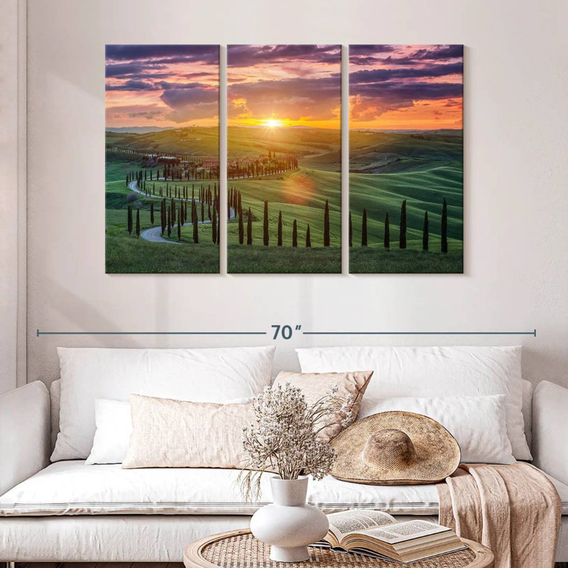 Sebbie Sunset Over Tuscany, 32" H x 50" W