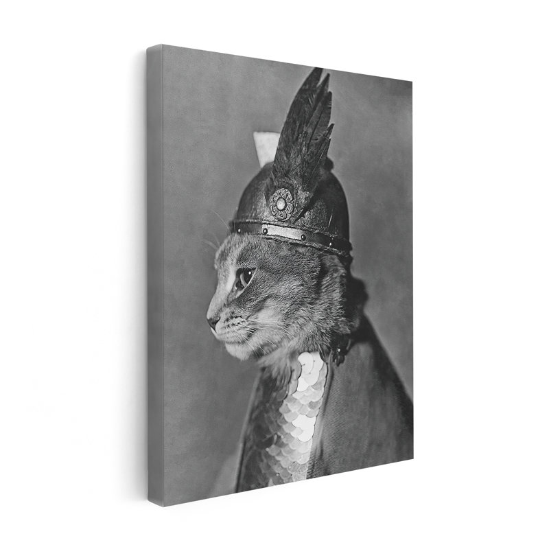 Brunnhilde le chat, 11"H x 14"W, Canvas, Unframed
