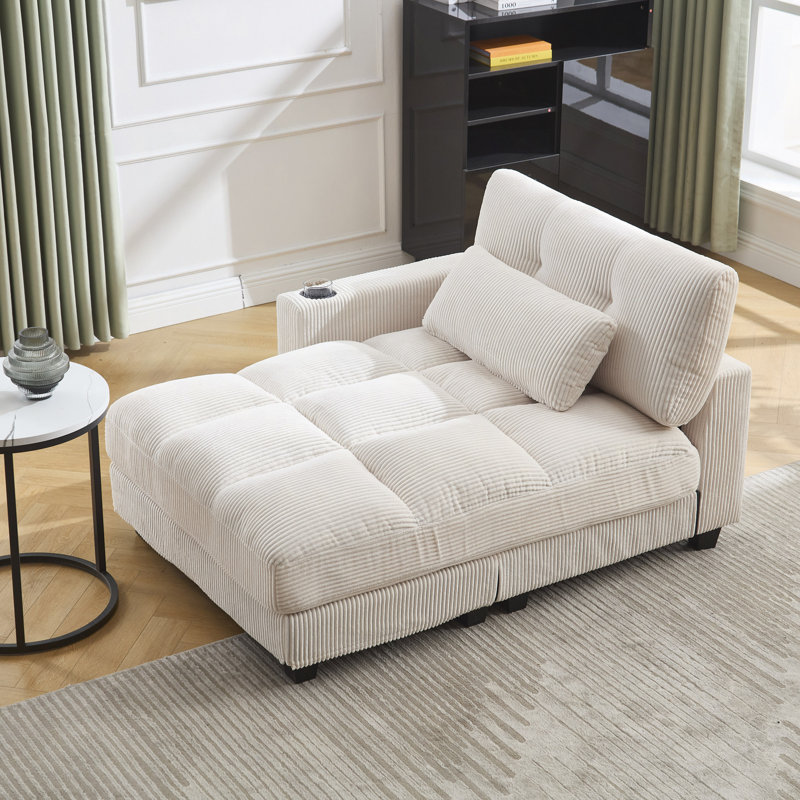 Canapé-lit, canapé-lit, chaise longue, Beige