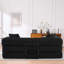 Canapé-lit pliant avec matelas à ressorts en mousse, conception convertible pour le salon, le bureau ou un appartement, peu encombrant et confortable-905007090