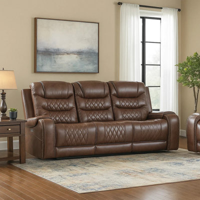 Natilee 86.5'' Faux Leather Power Reclining Sofa