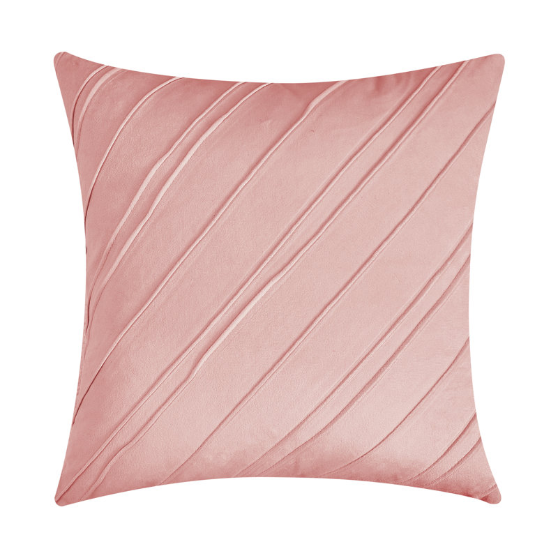 Warisi Velvet Throw Pillow, Pink, 18" x 18", Pillow Cover Only - No Insert