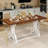 Tyshianna 70.3'' Rectangular Dining Table with Metal Base-922235053