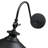 Sena Matte Black Metal Outdoor Adjustable Angle Barn Light