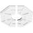 14"OD x 4"ID x 4 3/4"C x 1"P Logan Architectural Grade PVC Contemporary Ceiling Medallion, Two Piece-36075436