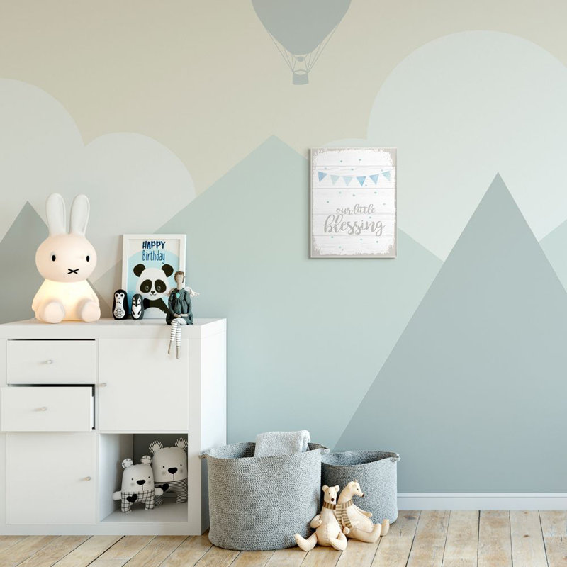 «Hannan Our Little Blessing Kids», art textuel, H 10 po x l 15 po, Plaque murale