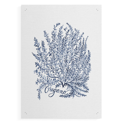 Summer Herb Garden Sketches II - Impression sur toile seulement - NON-CADRE