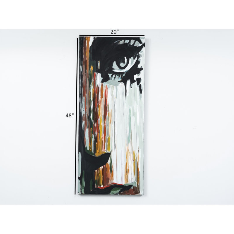 Gracieux 47,09 po X 18,74 sur toile grise peinte à la main pour un look élégant 47 "19" peignant un style intérieur