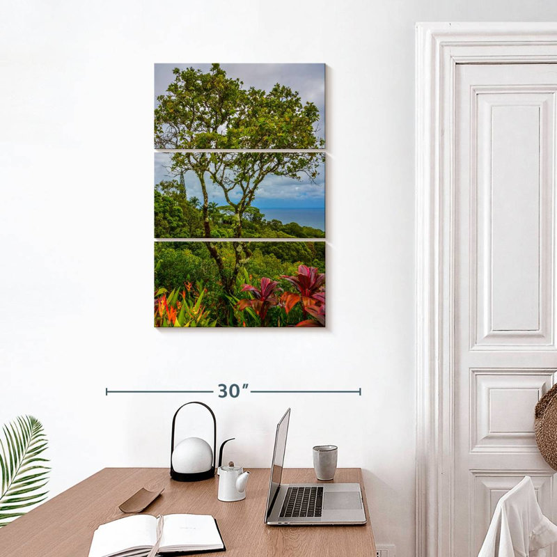 Harnek, Hawaï, arbres tropicaux, H 32 po x l 20 po