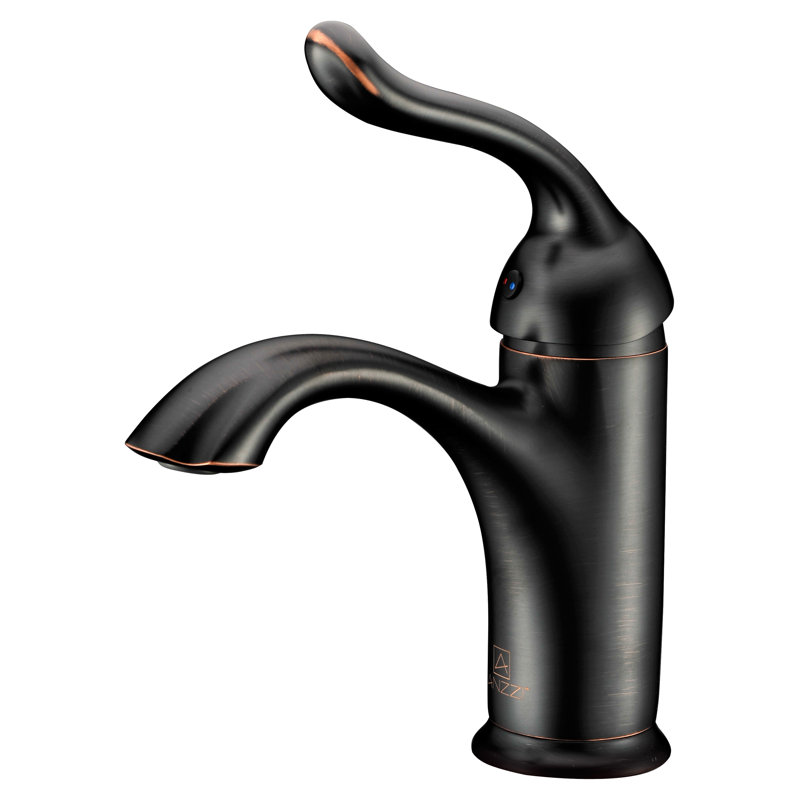Arc Single-Hole Single-handle Bathroom Faucet with Drain Assembly, Oil Rubbed Bronze